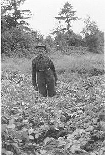 Fred in one of his famous gardens